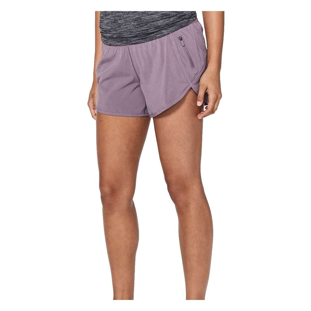 Lululemon Tracker V 4" Low Rise Short Women 4 Smoked Mulberry W7AA6S Swift Ultra